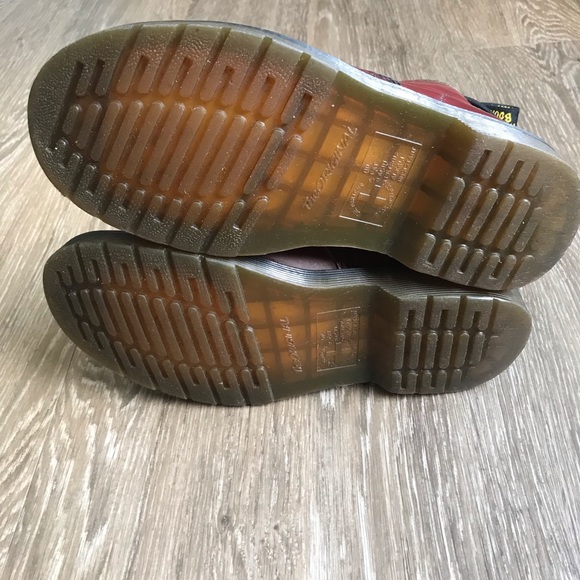 Dr. Martens Original 1460 Smooth Leather Lace Up Boots Cherry Red Size US 6 - Picture 9 of 17